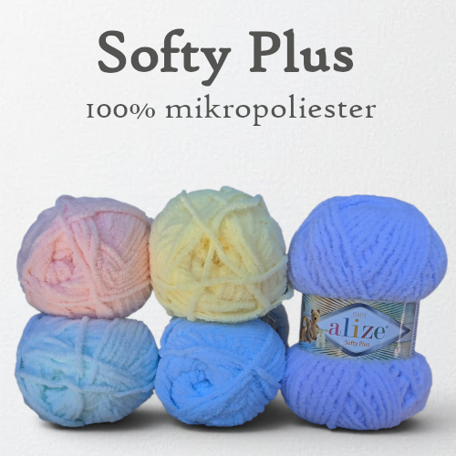 Włóczka pluszowa Alize Softy Plus